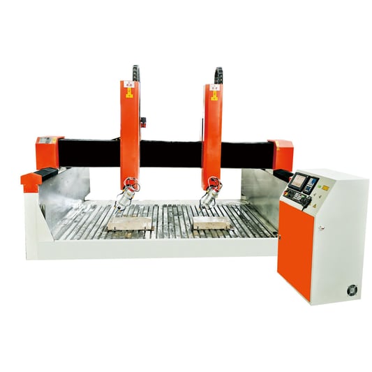 4 Axis Double Head Swing Head Engraving Machine